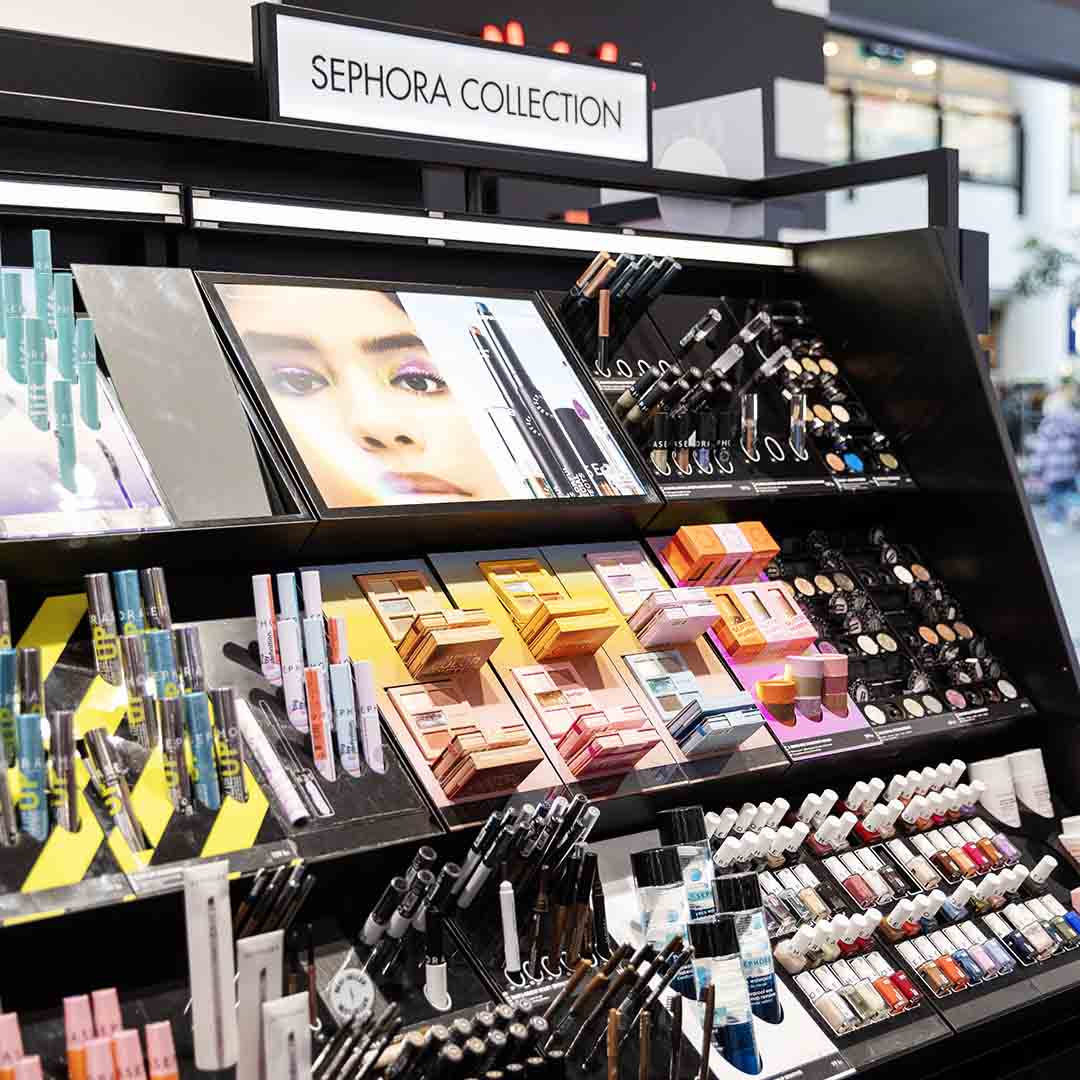 Makeup from Sephora in Frederiksberg.